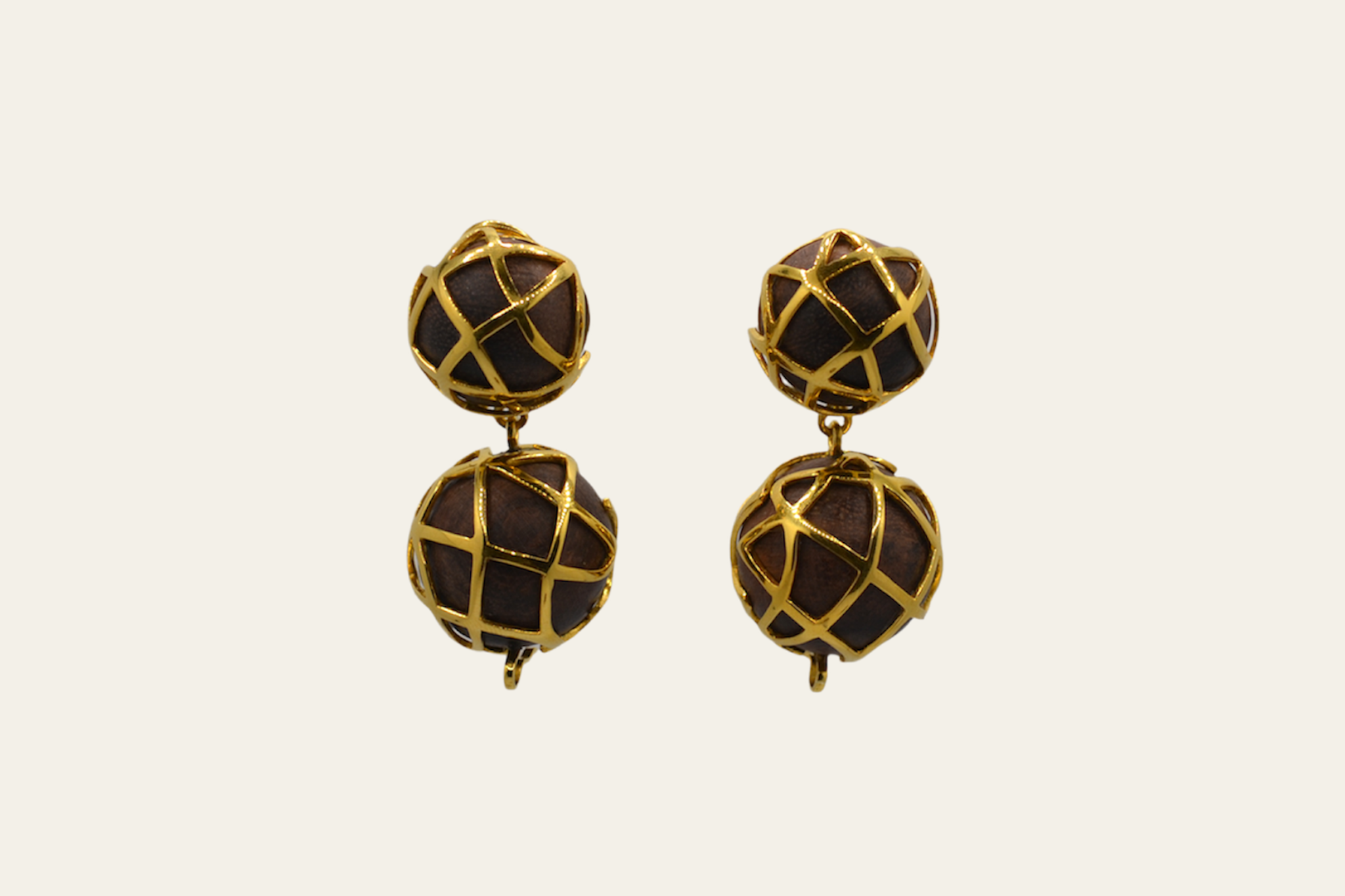 Gold Aubrey Embroidered Spheres